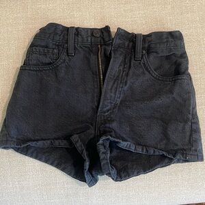 Levi’s Black Ribcage Shorts